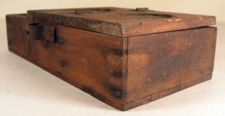 Antique Wooden Pine Bee Lining Or Hunting Box Apiary Beekeeping Farmer Made 10