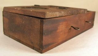Antique Wooden Pine Bee Lining Or Hunting Box Apiary Beekeeping Farmer Made 11