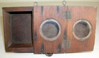 Antique Wooden Pine Bee Lining Or Hunting Box Apiary Beekeeping Farmer Made 6