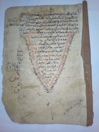 Antique Manuscript Arabic Handwritten Vintage Manuscript