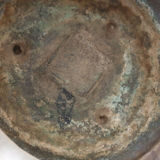 15 Old Chinese Bronze Censer Xuande Marked 8