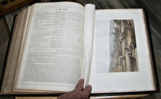 LARGE 1862 antique family Holy Bible 11