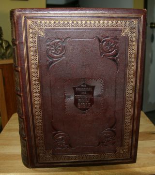 LARGE 1862 antique family Holy Bible 2