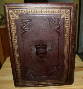 LARGE 1862 antique family Holy Bible 3