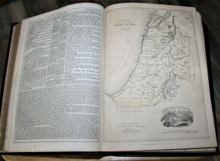 LARGE 1862 antique family Holy Bible 8