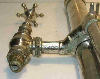Vintage 1920s 30s Clawfoot Tub Hardware Bathtub Faucets w Porcelain Inserts 12