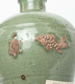 Chinese Antique Ming Style Celadon Glazed Porcelain Vase 8