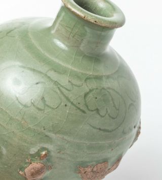 Chinese Antique Ming Style Celadon Glazed Porcelain Vase 9