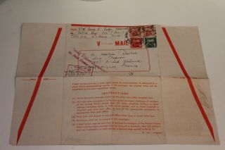 Ww2 1945 March 8 Us Army Letter,  Oss Regt,  Passed By Army Examiner Stamp Censor
