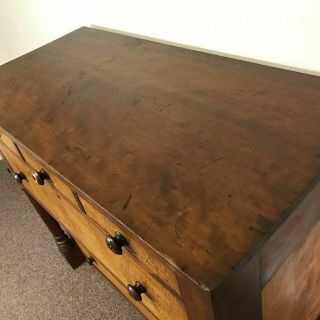 Early 19th Century Cherry & Bird Tiger Figured Maple Chest of Drawer 3