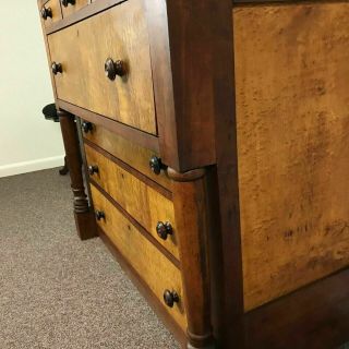 Early 19th Century Cherry & Bird Tiger Figured Maple Chest of Drawer 5