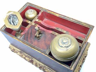 Rare 1880 ' s Peranakan TEMPAT SIREH Betel Nut Box Nonya Straits Chinese 5