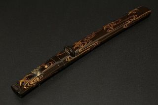 Japan Antique Edo Gold 蒔絵 tanto Koshirae Kabuto samurai sword Katana yoroi Busho 12