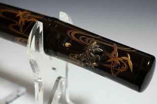 Japan Antique Edo Gold 蒔絵 tanto Koshirae Kabuto samurai sword Katana yoroi Busho 8