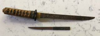 ANTIQUE JAPANESE TANTO DAGGER SWORD FIGHTING KNIFE SAMURAI JAPAN ASIAN 4