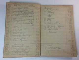 Old Handwritten Farmer Ledger Personal Diary Silas Brewster 1865 - 69 Civil War 10