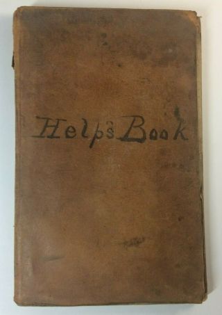 Old Handwritten Farmer Ledger Personal Diary Silas Brewster 1865 - 69 Civil War