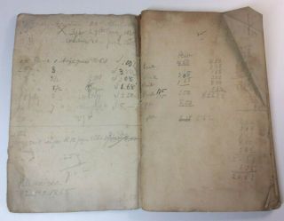 Old Handwritten Farmer Ledger Personal Diary Silas Brewster 1865 - 69 Civil War 4