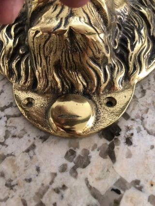 Vintage Bronze/Brass Lions Head Ornate Architectural Decorative Door Knocker 9 