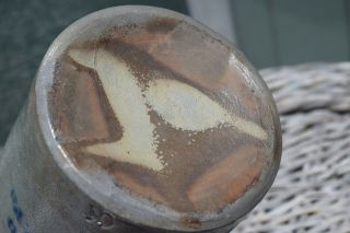 A.  P.  Donaghho Grey Saltglazed Stoneware Crock Pottery Parkersburg,  W.  VA.  8 