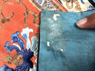 Antique 19Th Century Chinese Pure Silk Embroidery No/Reserve 10