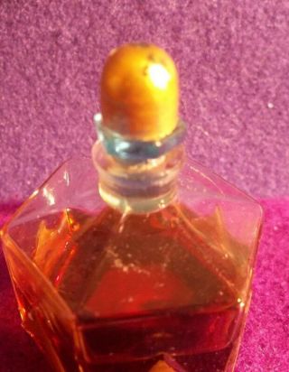 antique RICHARD HUDNUT GEMEY French glass perfume bottle vtg ART DECO MINIATURE 8