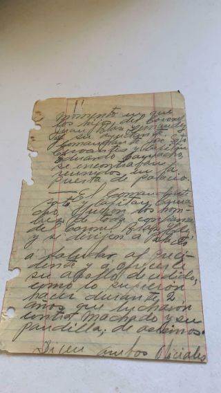 Signed Manuscript By Che Gevara Cuban Revolution