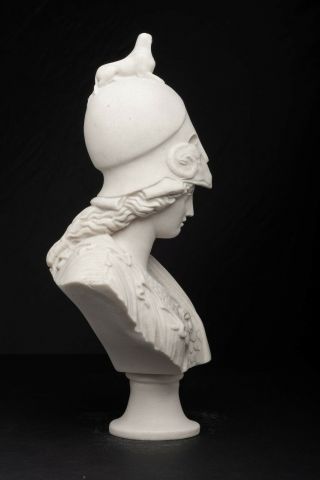 Athena the Greek Goddess of Wisdom Bust,  Marble Sculpture,  Art,  Gift. 6