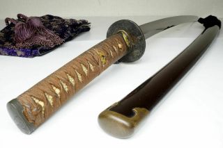 Authentic Antique Japanese Katana Sword " Nagamune長旨 " Samurai Nihonto 81.  8cm