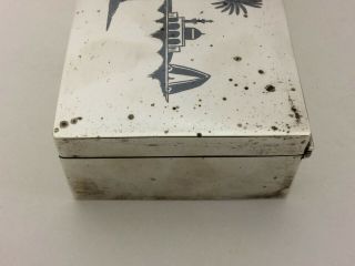 SIGNED SOLID SILVER NIELLO IRAQI BOX 560 GRAMS 7