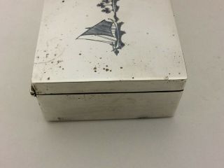 SIGNED SOLID SILVER NIELLO IRAQI BOX 560 GRAMS 9