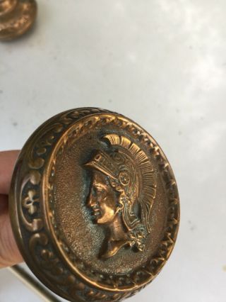 Antique Door Knob With Roman And Lady With Bonnet 11