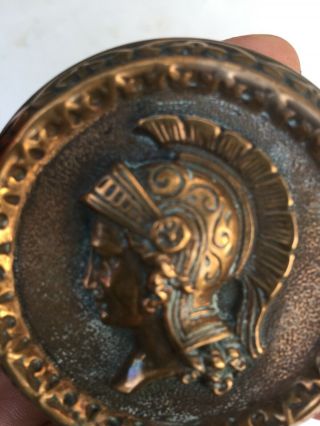 Antique Door Knob With Roman And Lady With Bonnet 3
