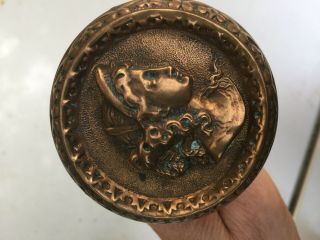 Antique Door Knob With Roman And Lady With Bonnet 4