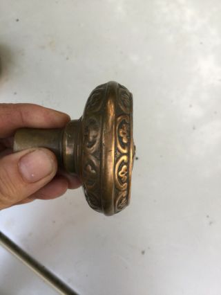 Antique Door Knob With Roman And Lady With Bonnet 8