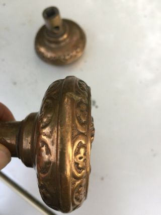 Antique Door Knob With Roman And Lady With Bonnet 9