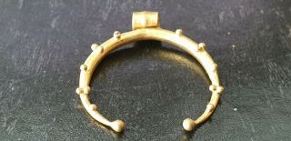 Roman Large Solid Gold 2nd - 3rd Century Lunar Pendant/amulet :