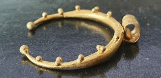 Roman large solid Gold 2nd - 3rd century Lunar Pendant/amulet : 2
