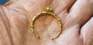 Roman large solid Gold 2nd - 3rd century Lunar Pendant/amulet : 6