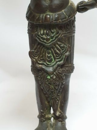 Eastern Bronze Temple God Figure Anghor Khmer Thai Tibet India Vintage Antique 5