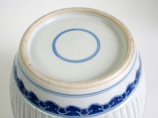 Fine antique Chinese Kangxi blue & white porcelain jar 7