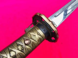 WWII Japanese Army Nco Sword Samurai katana Brass Handle With Matching Number 3