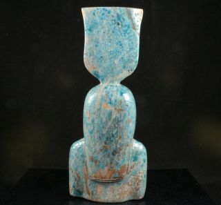 Large Antique Egyptian Grand Tour Faience Bust 4