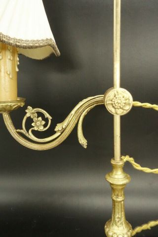 LAMP,  LOUIS XVI STYLE,  EARLY 1900 - BRONZE - FRENCH ANTIQUE 3