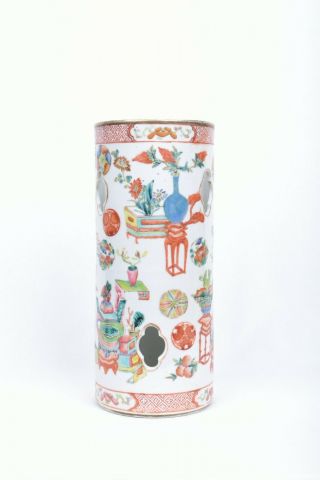 Chinese porcelain hat stand.  Precious objects - Late Qing. 4