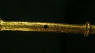 Pr Large Antique Gilt Brass Tole Newel Post or Sconce Candelabra Lamp Parts 6