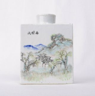 Chinese porcelain Qianjiang cai tea caddy,  signed and dated 1894 2