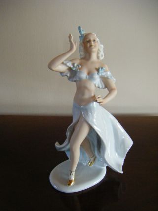 Vintage Unter Weiss Bach Large Porcelain Girl Figurine