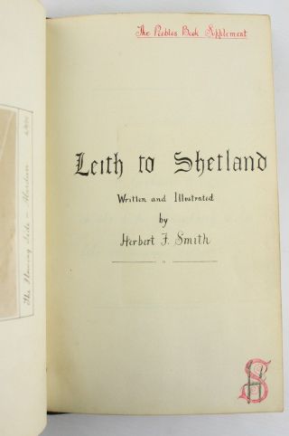 1902 SHETLAND MANUSCRIPT SCOTTISH TOUR 19 PHOTOGRAPHS MAP ORKNEY ABERDEEN LEITH 2