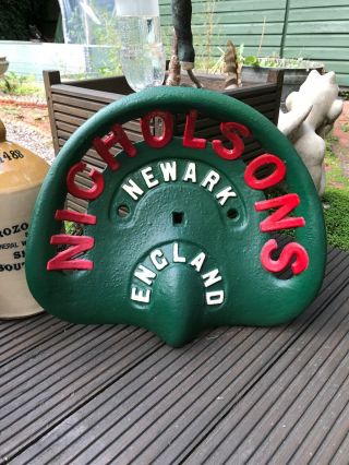 Geuine Cast Iron Antique Tractor Seat Nicholsons Newark